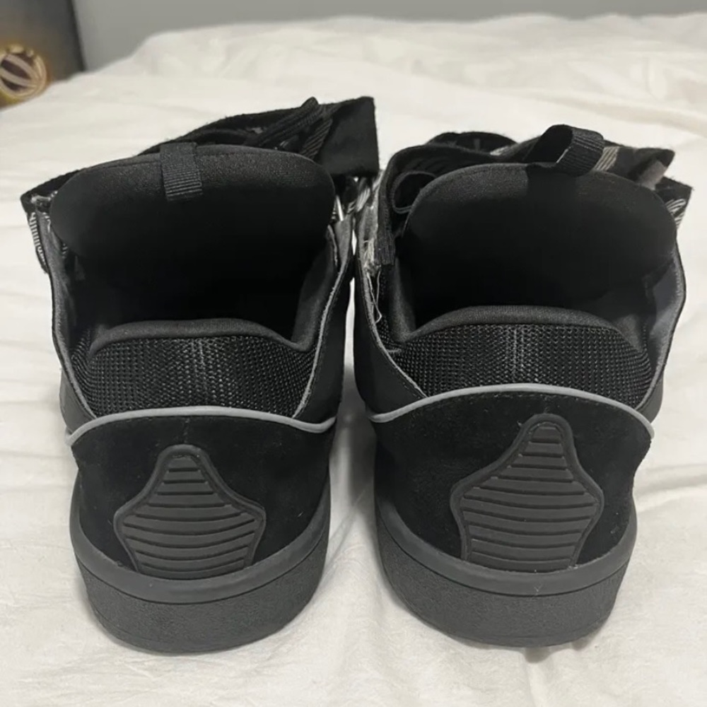 Lanvin leather curb sneakers